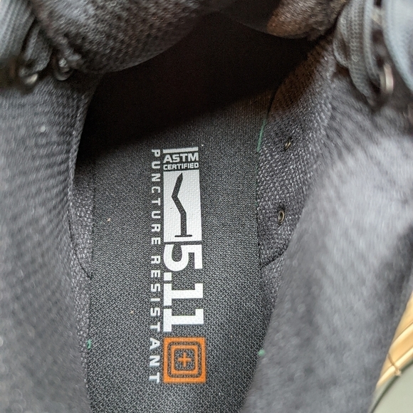 5.11 Tactical NORRIS SNEAKER 12411 / BLACK - men's sz 9. Never worn. Extra boot - Picture 11 of 11